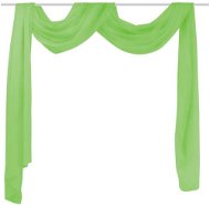 Translucent Voile Curtain 140 x 600cm, Green - Drape
