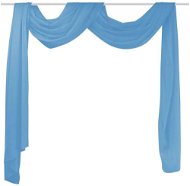 Translucent Voile Curtain 140 x 600cm, Turquoise - Drape