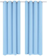 Blackout Curtains with Metal Eyelets, 2 pcs, 135x175cm, Turquoise - Drape