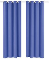 Zatemňovací závěsy s kovovými oky, 2 ks, 135x175 cm, modrá - Záves