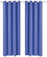 Blackout Curtains with Metal Eyelets, 2 pcs, 135x245cm, Blue - Drape