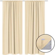Blackout Curtains, 2 pcs, Double Layer, 140x175cm, Beige - Drape