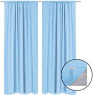Blackout Curtains, 2 pcs, Double Layer, 140x175cm, Turquoise - Drape