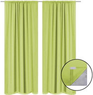 Blackout Curtains, 2 pcs, Double Layer, 140x175cm, Green - Drape