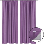 Blackout Curtains, 2 pcs, Double Layer, 140x175cm, Purple - Drape