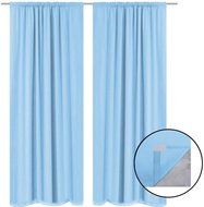 Blackout Curtains, 2 pcs, Double Layer, 140x245cm, Turquoise - Drape