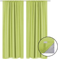 Blackout Curtains, 2 pcs, Double Layer, 140x245cm, Green - Drape