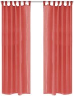 Voálové závěsy, 2 ks, 140x175 cm, červená - Závěs