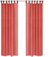 Voálové závesy, 2 ks, 140 × 225 cm, červené - Záves