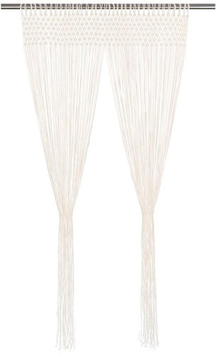 Macrame Curtain 140 x 240cm Cotton - Drape - Main image