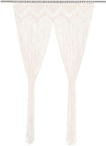 Macrame Curtain 140 x 240cm Cotton - Drape - Main image