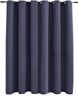 Blackout Curtain with Metal Rings Anthracite 290 x 245cm - Drape