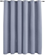 Blackout Curtain with Metal Rings Grey 290 x 245cm - Drape