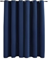 Blackout Curtain with Metal Rings Blue 290 x 245cm - Drape