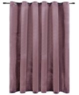 Blackout Curtain with Rings Velvet Old Pink 290x245cm - Drape