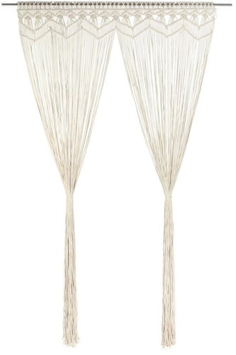 Macramé Curtain 140 x 240cm Cotton - Drape - Main image