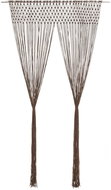 Macramé Curtain Taupe 140 x 240cm Cotton - Drape