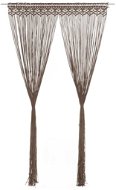 Macramé záves taupe 140 × 240 cm bavlna - Záves