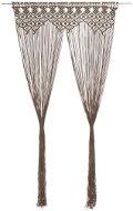 Záves makramé, taupe, 140 x 240 cm, bavlna - Záves