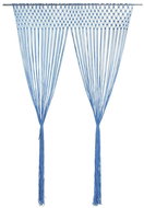 Macramé Curtain Blue 140 x 240cm Cotton - Drape