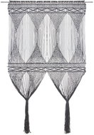 Macramé Curtain Anthracite 140 x 240cm Cotton - Drape