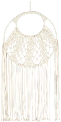 Macramé Wall Curtain 40 x 80cm Cotton - Decoration - Main image