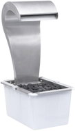 Garden waterfall silver 52.4 x 34.2 x 82 cm stainless steel - Garden Fountain
