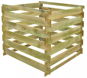 Slat Composter 0.54m3 Square Wood - Compost Bin