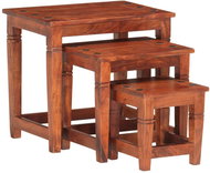 Hnízdové stolky 3 ks masivní akáciové dřevo - Odkládací stolek