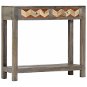 Console Table Grey 86 x 30 x 76cm Solid Mango Tree - Console Table