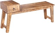 Lavica so zásuvkou masívne mangovníkové drevo 120 × 36 × 60 cm - Lavica