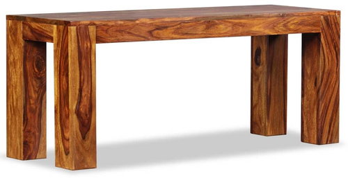 Lavice masivní sheeshamové dřevo 110 x 35 x 45 cm - Lavice - Main image