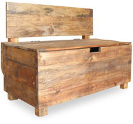 Lavice z masivního recyklovaného dřeva 86x40x60 cm - Lavice