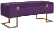 Lavice s úložným prostorem 105 cm fialová samet - Lavice