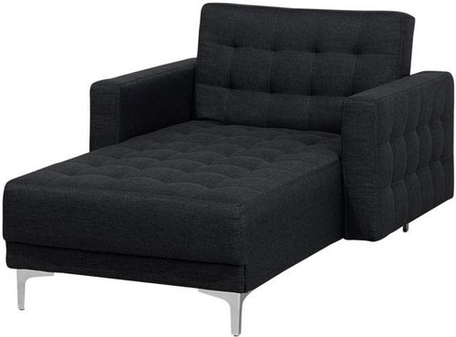 SHUMEE polohovací TV křeslo, textil, tmavě šedé - Křeslo - Main image