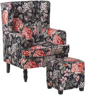 SHUMEE relaxační křeslo černé textil, 341296 - Křeslo