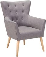 SHUMEE relaxační křeslo se stoličkou, samet a PVC, modré, 327874 - Křeslo