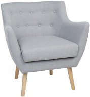 SHUMEE relaxační křeslo se stoličkou, samet a PVC, růžové, 327802 - Křeslo