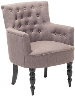 SHUMEE relaxační křeslo se stoličkou, samet a PVC, tmavě šedé, 327799 - Křeslo