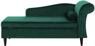 Zamatová leňoška pravostranná smaragdovo zelená LUIRO, 254106 -  Leňoška