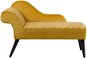  Leňoška Žltá zamatová mini leňoška s listovým vzorom BIARRITZ, 141508 - Lenoška