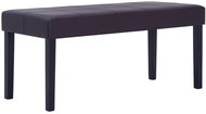 Lavice 106 cm hnědá umělá kůže - Lavice