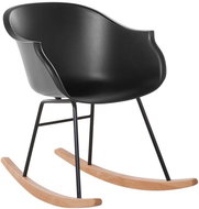 SHUMEE relaxační křeslo se stoličkou, samet, hnědé, 327696 - Křeslo