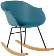 SHUMEE relaxační křeslo se stoličkou, samet, hnědé, 328070 - Křeslo