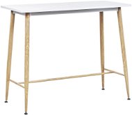 Barový stůl 90 x 50 cm  bílý a světlý CHAVES, 249560 - Jídelní stůl