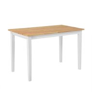 Biely drevený jedálenský stôl 114 × 68 cm GEORGIA, 88539 - Jedálenský stôl