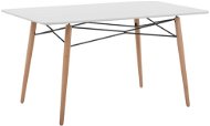 Bílý jídelní stůl BIONDI 140 x 80 cm, 173867 - Jídelní stůl