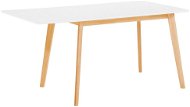 Biely jedálenský stôl s bočným predĺžením 120/155 × 80 cm MEDIO, 58811 - Jedálenský stôl