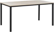 Černý jídelní stůl 150 x 90 cm se světlým dřevem HOCKLEY, 249559 - Jídelní stůl