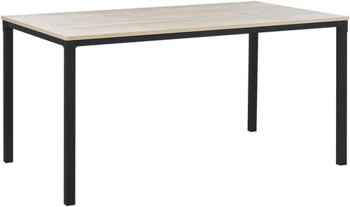 Černý jídelní stůl 150 x 90 cm se světlým dřevem HOCKLEY, 249559 - Jídelní stůl - Main image